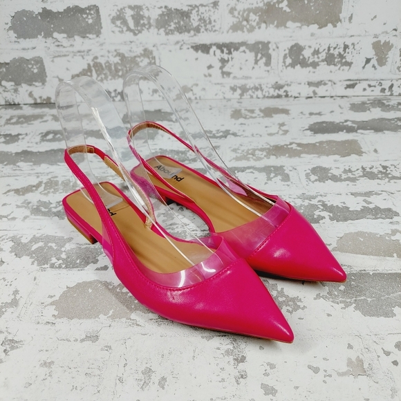 NEW ABOUND Charlatan Clear Strap D'orsay Flat In Pink - Picture 4 of 11